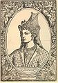 Anon., utgjeven av Matteo Pagani, Portrett av Roxelana, 1540–50. Innskrifta skildrar henne som «den venaste kona og favoritten til den store tyrkarherskaren, kalla la Rossa.»