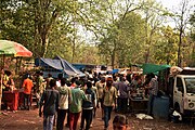 Exhibition cum sale (Mela) during the annual religious occasion in the periphery of Mandhip Cave Complex Chhattisgarh