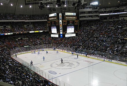 The Civic Arena during a Penguins game in 2008