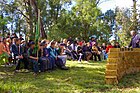 Des membres de Scouts Australia de plusieurs groupes participant à "Scouts Own" à camp.jpg