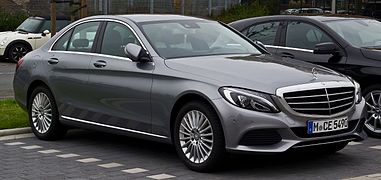 Mercedes-Benz C 180 Exclusive (W 205) – Frontansicht, 24 ottobre 2015, Münster.jpg