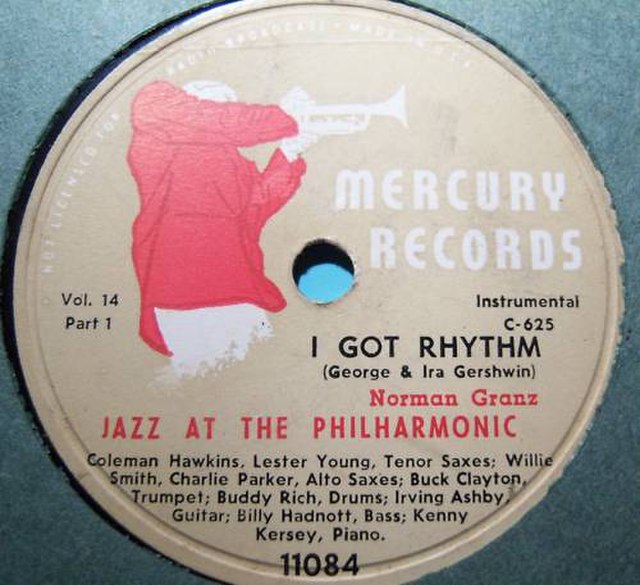 Norman Granz "Jazz at the Philharmonic" 78rpm release