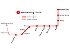 Metro Almaty Linemap 2019.svg