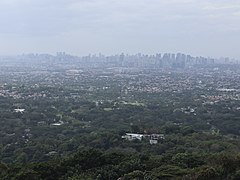 Metro Manila view from Cloud 9 Sumulong, BGC-Ortigas skyline