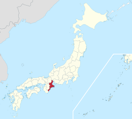 Prefectuur Mie - Locatie