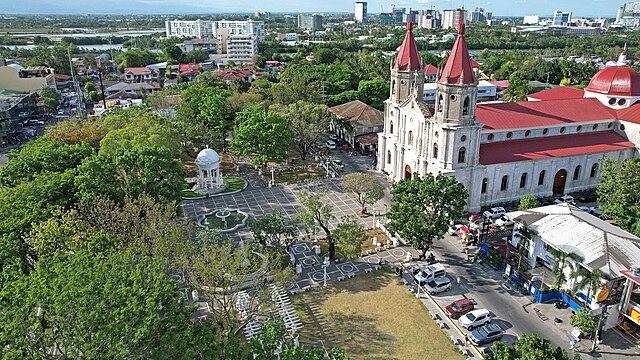 Image: Molo Church and plaza aerial view 2023