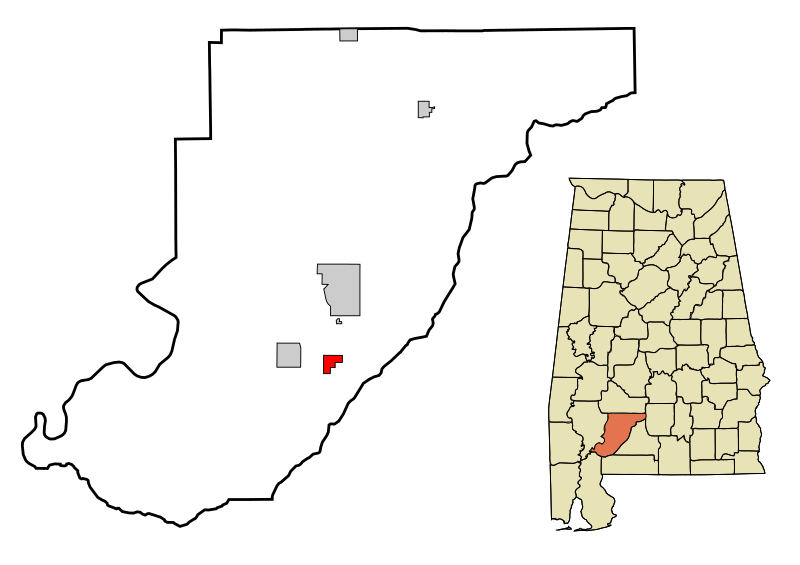 File:Monroe County Alabama Incorporated and Unincorporated areas Excel Highlighted.svg