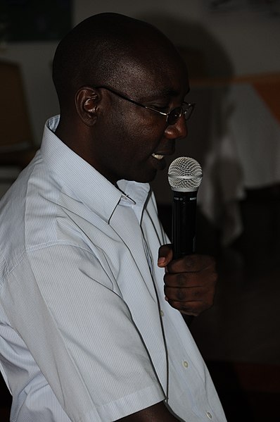 File:Mr. James Raude sharing experiences from an ecosan pilot project implemented in the context of ROSA (Resource-Oriented Sanitation concepts for peri-urban areas in Africa) project, in Nakuru, Kenya (5051437578).jpg