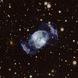 <span class="mw-page-title-main">NGC 2371-2</span> Dual-lobed planetary nebula in the constellation Gemini