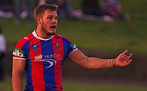 Ross playing for the Newcastle Knights Nathanross.jpg