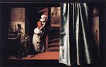 Thumbnail for File:Nicolaes Maes - Eavesdropper with a Scolding Woman - WGA13817.jpg