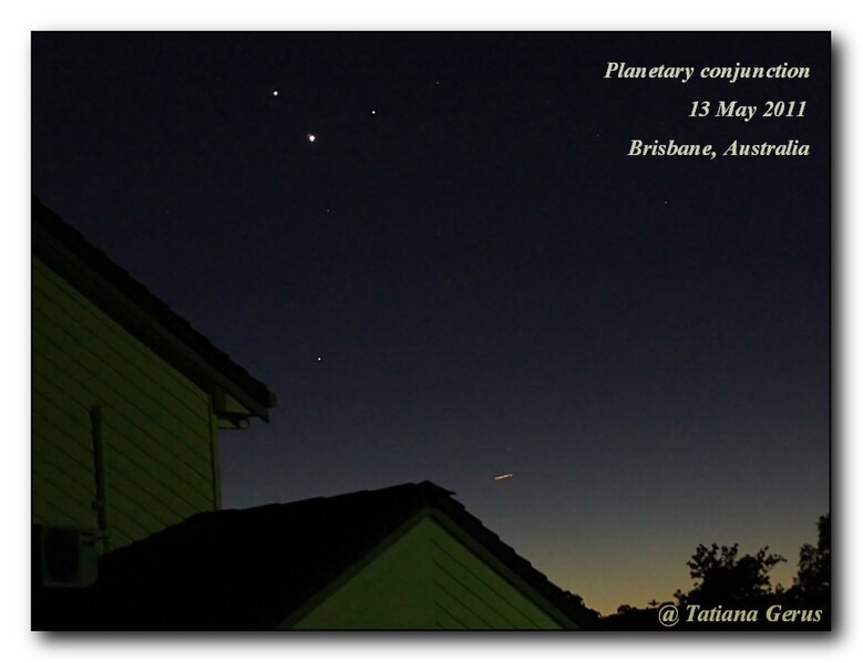 File:Night Sky- the tightest planet gathering this century! (2photos) (5714261100).jpg