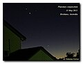 Night Sky- the tightest planet gathering this century! (2photos) (5714261100).jpg