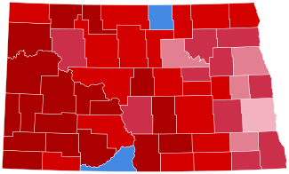 Resultat från presidentvalet i North Dakota 2020.svg