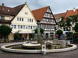 Nuertingen Brunnen Schillerplatz