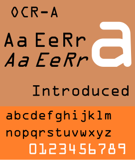 OCR-A typeface