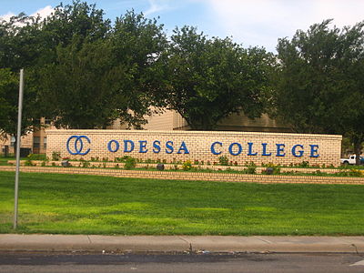 Entrance sign at Odessa College