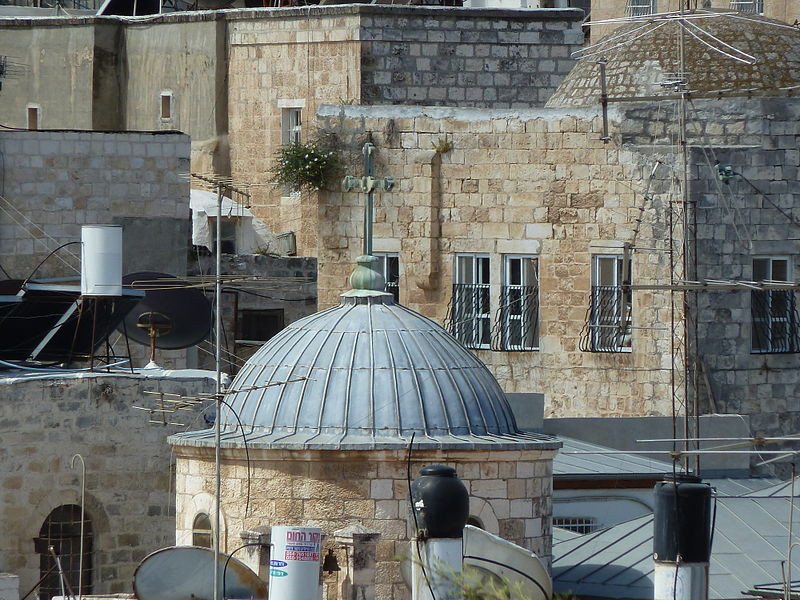 File:Old Jerusalem unidentified grey dome with cross.jpg