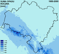 Średnia roczna suma opadu atmosferycznego