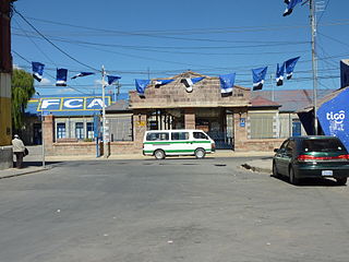 Oruro station,street side
