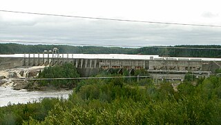 Otter Rapids Generating Station Dam in Cochrane District, Ontario