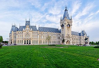 Palace of Culture (Iași) heritage site in Iași County, Romania