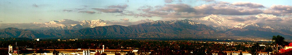 Panorama view of Mount San Antonio as seen from Chino Hills.jpg