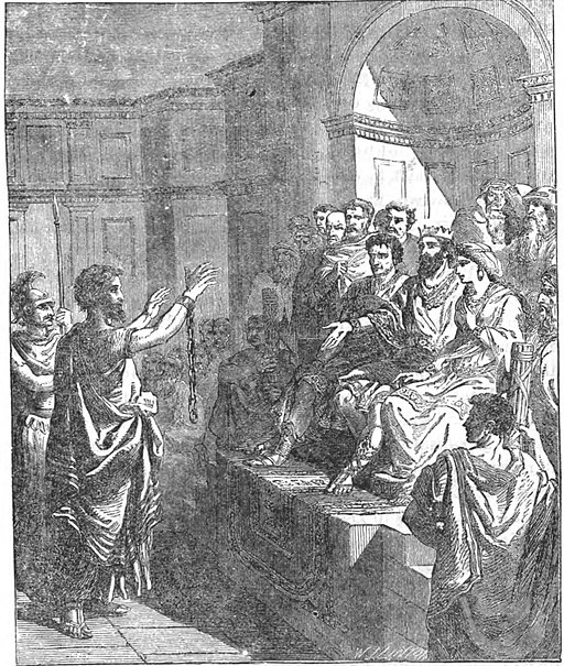 Paul before king Agrippa