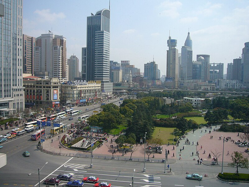 File:People Square seen from Urban Planning Exhibition Center.JPG