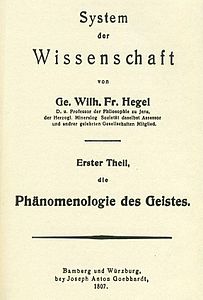 Image result for fenomenologia dello spirito hegel