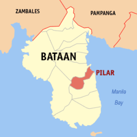 Pilar na Bataan Coordenadas : 14°40'N, 120°34'E