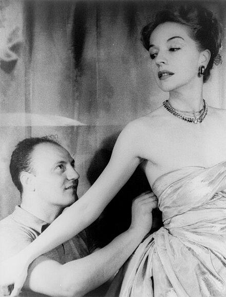 Pierre Balmain and the actress Ruth Ford, photographed by Carl Van Vechten, 1947