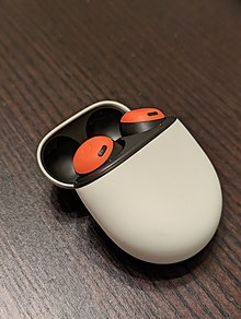 Pixel Buds Pro (coral), in case Pixel Buds Pro, orange.jpg