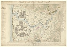 1820 - Plan de la ville et du port de Brest (Le Tendre).