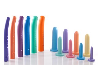 A vaginal dilator is an instrument used to gently stretch the vagina. They are used when the vagina has become narrowed, such as after brachytherapy for gynecologic cancers, and as therapy for vaginismus and other forms of dyspareunia.