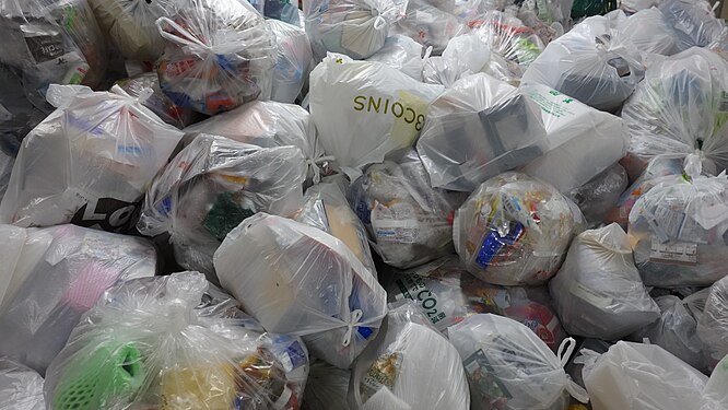 Most plastic packaging becomes garbage after one use.