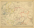 Bản đồ Kiev Rus' thế kỷ 9 của Antoine Philippe Houze (1844)