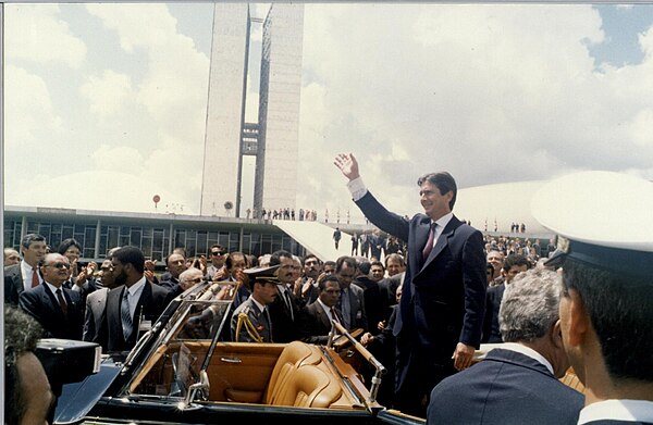 Collor on Inauguration Day, 15 March 1990