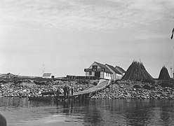 Poste de la Compagnie de la Baie d'Hudson, Kuujjuaq, 1948.