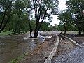 Čeština: Povodně v povodí Vltavy 2013 v Českém Krumlově. Česká republika. English: 2013 floods of Polečnice in Český Krumlov, Czech Republic.