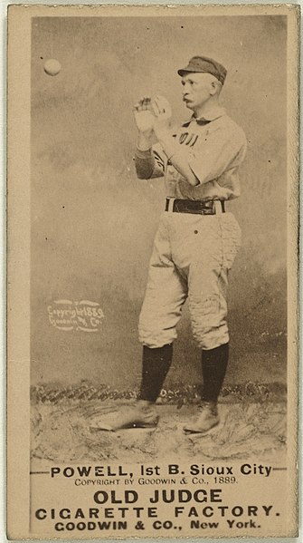 File:Powell, Sioux City Team, baseball card portrait LCCN2008675207.jpg