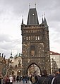 Torre de la ciudad vieja del puente de Carlos, Praga.
