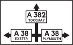 Pre-Worboys - Approach Direction Sign (Diagram 78) - 1944.svg