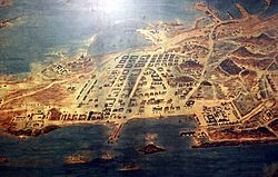 Эскиз карты Циндао, приблизительно 1906 г.