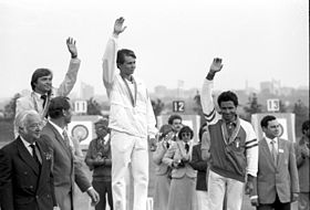 RIAN archive 585172 Boris Isachenko (USSR), Tomi Poikolainen (Finland), Giancarlo Ferrari (Italy) on the victory podium.jpg