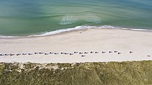 Strand von Rantum mit Strandkörben