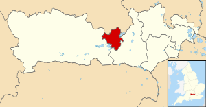 Городок Рединг, показанный в Беркшире 