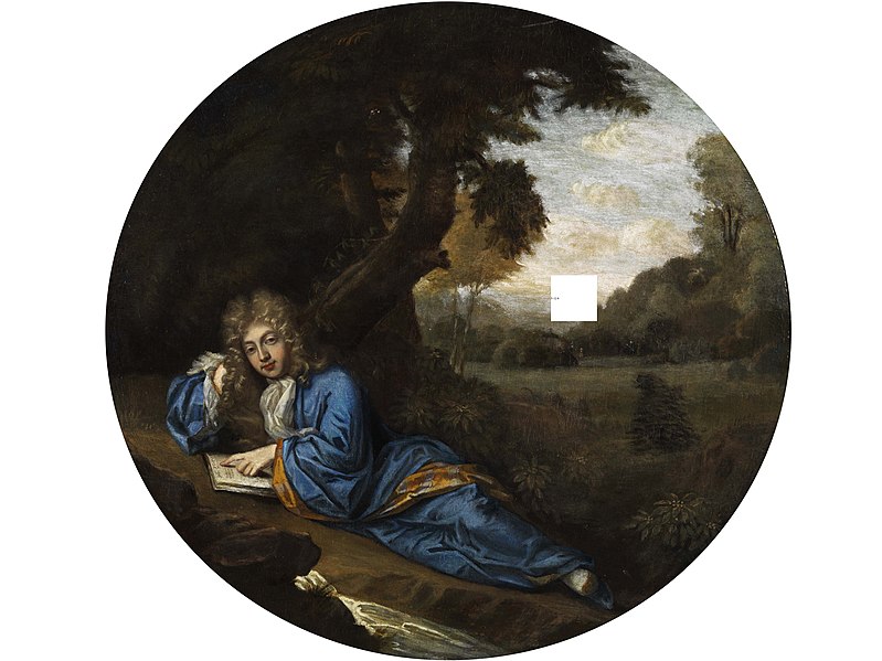 File:Reading nobleman in a park French 18th century.jpg