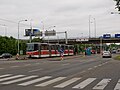 Čeština: Dočasné obratiště za stanicí Motol , rekonstrukce tramvajové trati Motol – Sídliště Řepy, Praha English: Temporary tram turning place Motol, reconstruction of tram track Motol – Sídliště Řepy, Prague