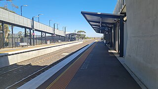 <span class="mw-page-title-main">Rockbank railway station</span> Railway station in Melbourne, Australia